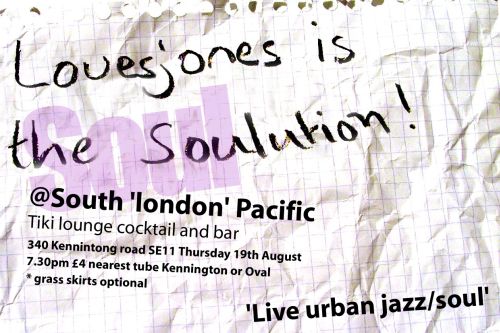 South London Pacific gig flyer